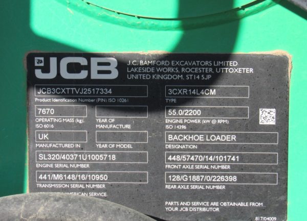 2018 JCB 3CX - Image 21