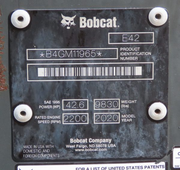 2020 Bobcat E42 - Image 41